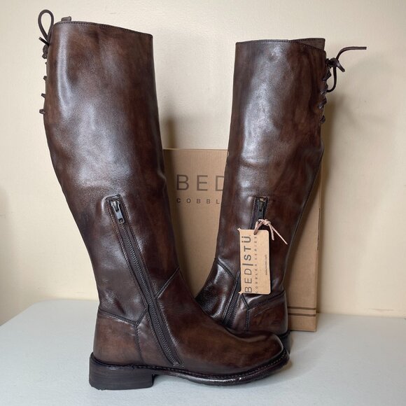 BED STU Manchester Distressed Leather Riding Boots BEDSTU Size 8 - Picture 4 of 16